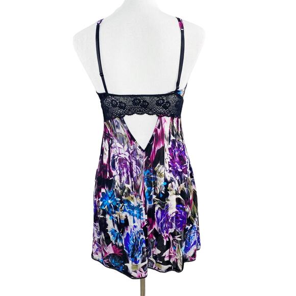 On Gossamer Printed Mesh Nightie Chemise Large Style #88204 NWT NEW - Picture 6 of 10